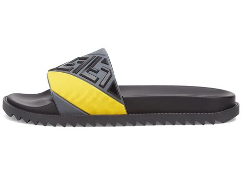 fendi slides yellow